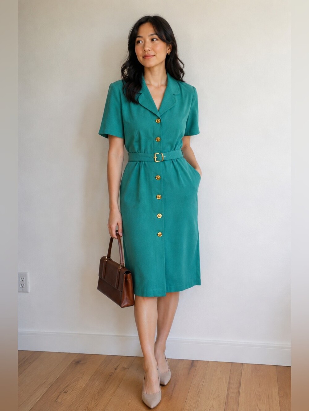 Vintage Jeremy Scott Petite Belted Dress